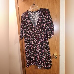 Express Size Large Floral Print Dress